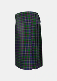 Traditional_Davidson_Double_Tartan_444_kilt_left_image_with_pleated_design_and_adjustable_buckles_for_men