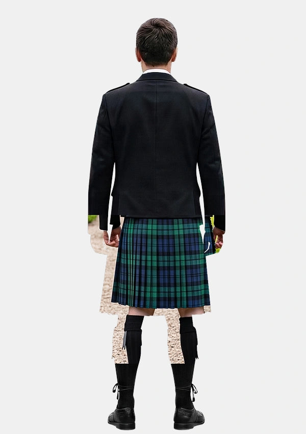 Traditional_Davidson_of_Tulloch_Dress_Tartan_Kilt_and_Argyle_Jacket_Kilt_Outfits_back_image