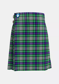 Traditional_Davidson_of_Tulloch_Dress_Tartan_kilt_front_image_with_pleated_design_and_adjustable_buckles_for_men