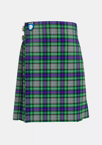 Traditional_Davidson_of_Tulloch_Dress_Tartan_kilt_front_image_with_pleated_design_and_adjustable_buckles_for_men