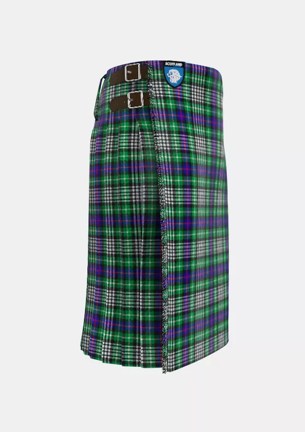 Traditional_Davidson_of_Tulloch_Dress_Tartan_kilt_right_image_with_pleated_design_and_adjustable_buckles_for_men