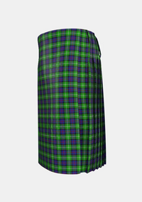 Traditional_Davidson_of_Tulloch_Tartan_1360_kilt_left_image_with_pleated_design_and_adjustable_buckles_for_men