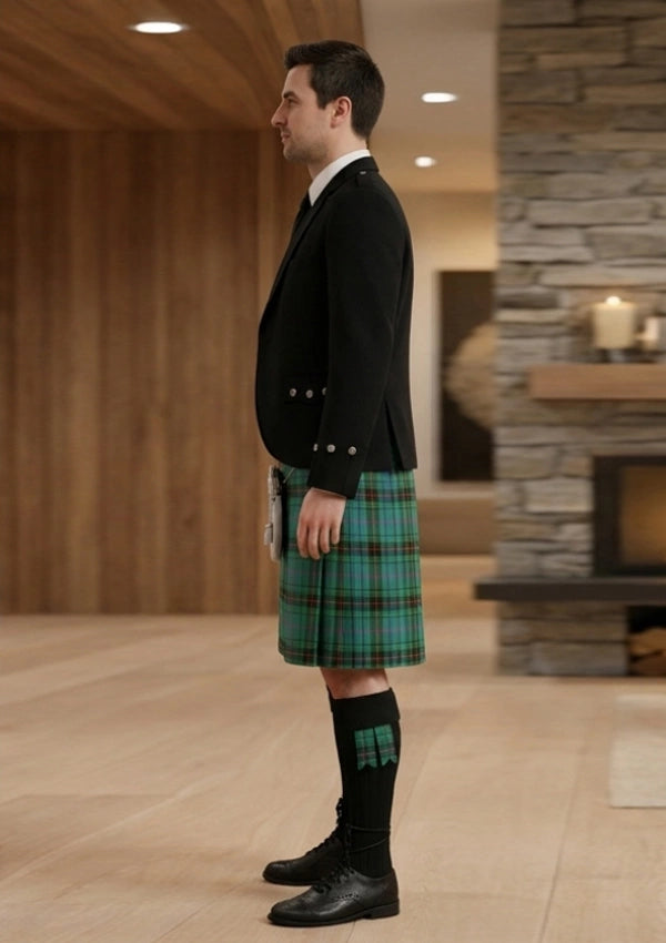Traditional_Davidson_tartan_Kilt_and_Argyle_Jacket_Kilt_Outfit_left_image