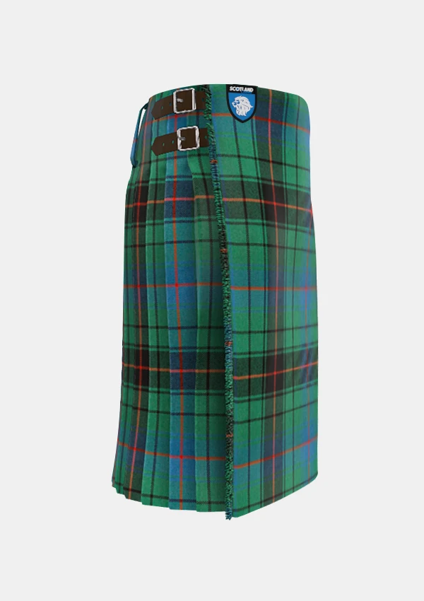 Traditional_Davidson_tartan_right_image_with_pleated_design_and_adjustable_buckles_for_men