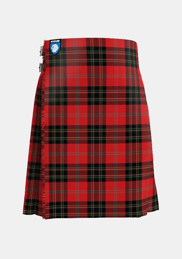Traditional_Dean_Brae_Tartan_4663_kilt_front_image_with_pleated_design_and_adjustable_buckles_for_men
