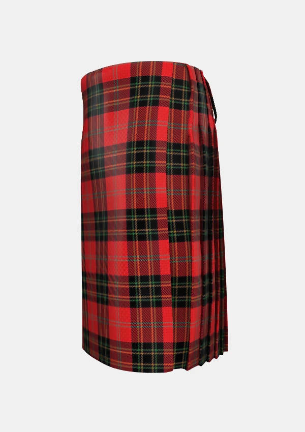 Traditional_Dean_Brae_Tartan_4663_kilt_left_image_with_pleated_design_and_adjustable_buckles_for_men