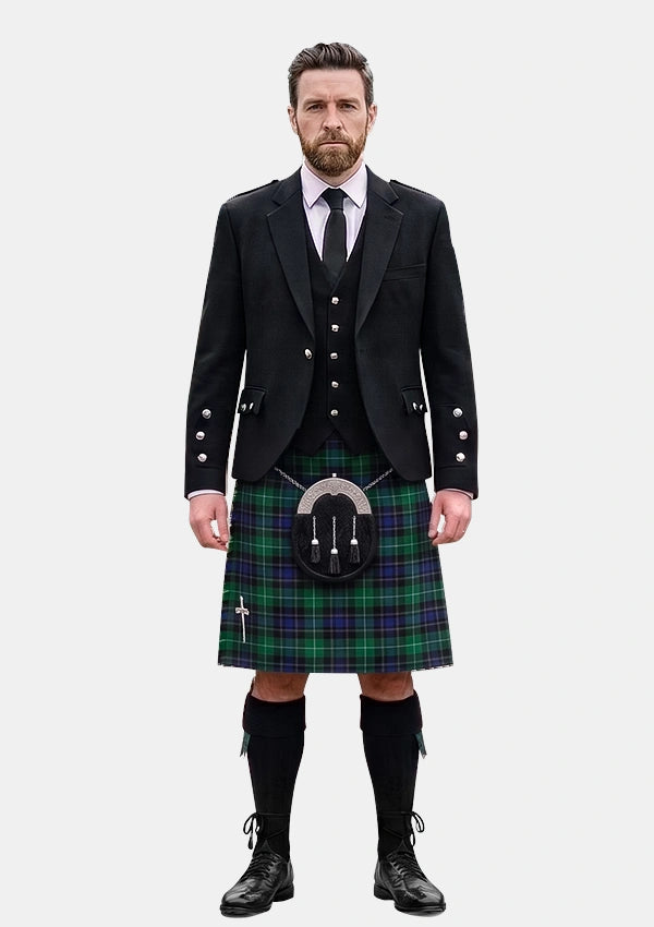 Traditional_Deloughery_Paul_Tartan_10658_Kilt_and_Argyle_Jacket_Kilt_Outfits_front_image