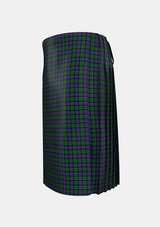 Traditional_Denholm_Tartan_1084_kilt_left_image_with_pleated_design_and_adjustable_buckles_for_men