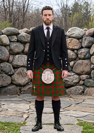 Traditional_Dewar_Tartan_3400_Kilt_and_Argyle_Jacket_Kilt_Outfit_front_image