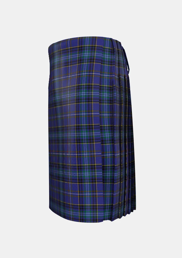 Traditional_Dickson_Tartan_7857_kilt_left_image_with_pleated_design_and_adjustable_buckles_for_men
