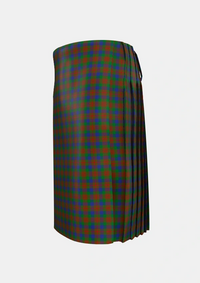 Traditional_Dorward_Dogwood_Tartan_2533_kilt_left_image_with_pleated_design_and_adjustable_buckles_for_men