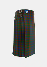 Traditional_Dorward_Dogwood_Tartan_2533_kilt_right_image_with_pleated_design_and_adjustable_buckles_for_men