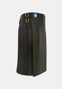 Traditional_Dorward_Dogwood_Tartan_2533_kilt_right_image_with_pleated_design_and_adjustable_buckles_for_men