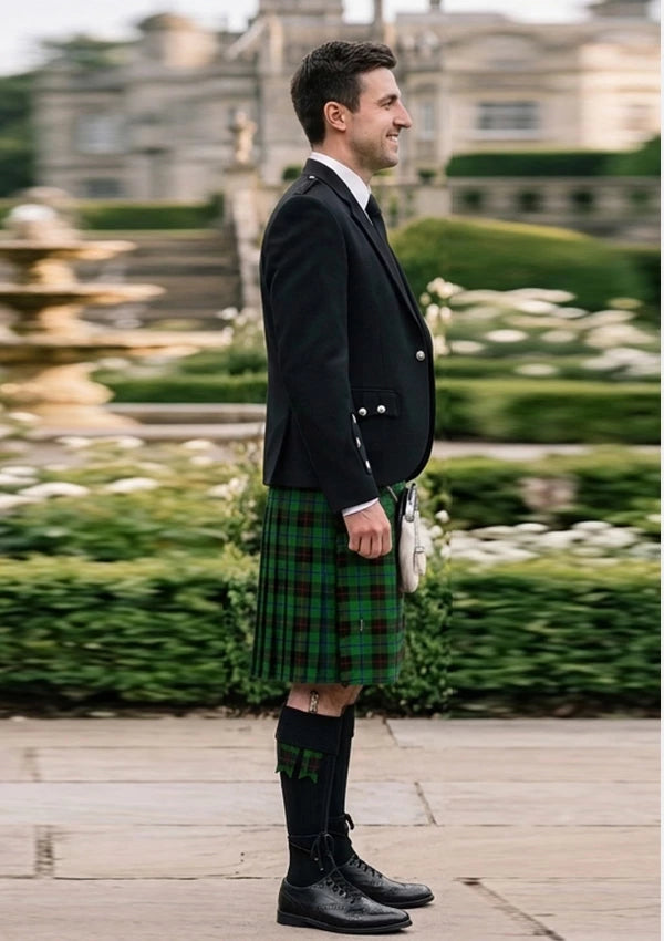 Traditional_Douglas_Black_Tartan_1029_Kilt_and_Argyle_Jacket_Kilt_Outfit_right_image