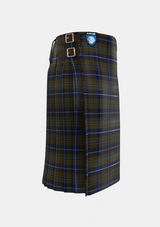 Traditional_Douglas_Brown_Tartan_2523_kilt_right_image_with_pleated_design_and_adjustable_buckles_for_men
