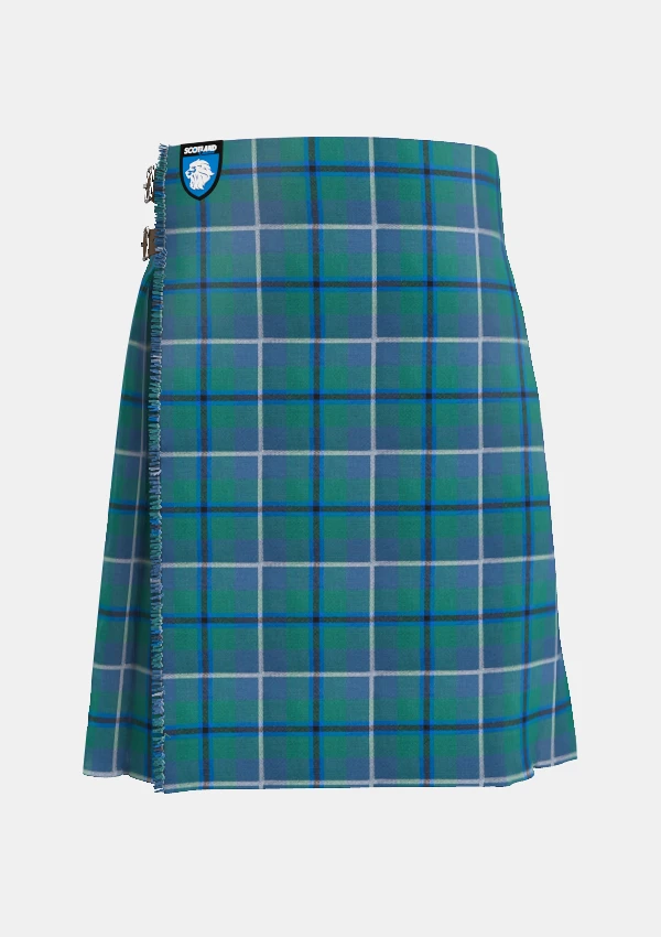 Traditional_Douglas_Tartan_kilt_front_image_with_pleated_design_and_adjustable_buckles_for_men