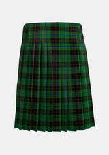 Traditional_Douglas__Black_Tartan_kilt_1029_back_image_with_pleated_design_and_adjustable_buckles_for_men