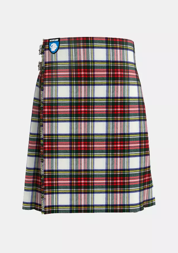 Traditional_Dress_Stewart_Tartan_kilt_front_image_with_pleated_design_and_adjustable_buckles_for_men