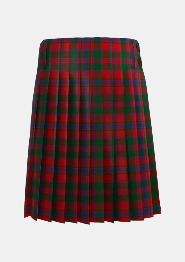 Traditional_Drummond_2_Tartan_523_kilt_back_image_with_pleated_design_and_adjustable_buckles_for_men