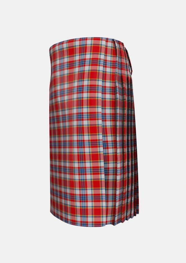 Traditional_Drummond_of_Perth_Dress_2_Tartan_1719_kilt_left_image_with_pleated_design_and_adjustable_buckles_for_men