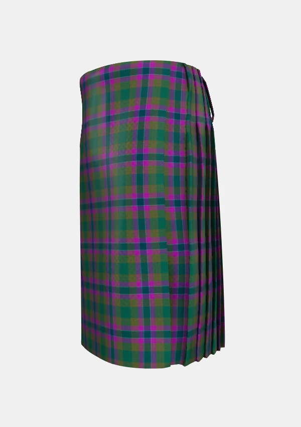 Traditional_Dunans_Rising_Tartan_10821_kilt_left_image_with_pleated_design_and_adjustable_buckles_for_men