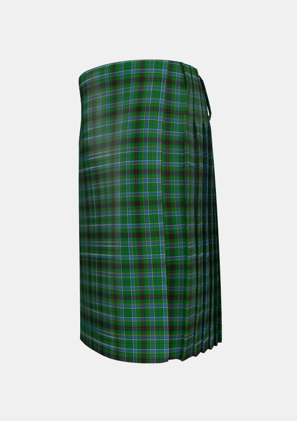 Traditional_Duncan_of_Sketraw_Tartan_6497_kilt_left_image_with_pleated_design_and_adjustable_buckles_for_men