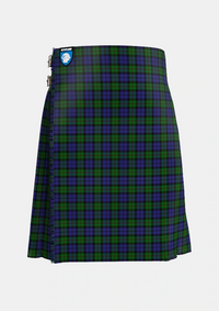 Traditional_Dundas_3_Tartan_1041_kilt_front_image_with_pleated_design_and_adjustable_buckles_for_men