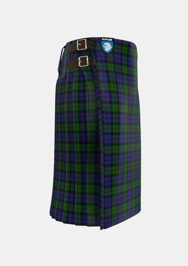 Traditional_Dundas_tartan_right_image_with_pleated_design_and_adjustable_buckles_for_men
