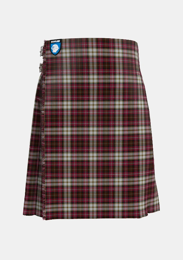 Traditional_Dunkeld_Tartan_2423_kilt_front_image_with_pleated_design_and_adjustable_buckles_for_men