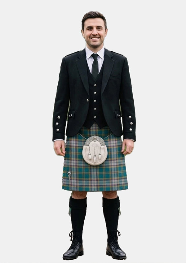 Traditional_Dunn_tartan_6481_Kilt_and_Argyle_Jacket_Kilt_Outfits_front_image