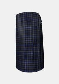 Traditional_Edgar_Tartan_kilt_11125_left_image_with_pleated_design_and_adjustable_buckles_for_men