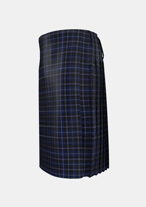Traditional_Edgar_Tartan_kilt_11125_left_image_with_pleated_design_and_adjustable_buckles_for_men