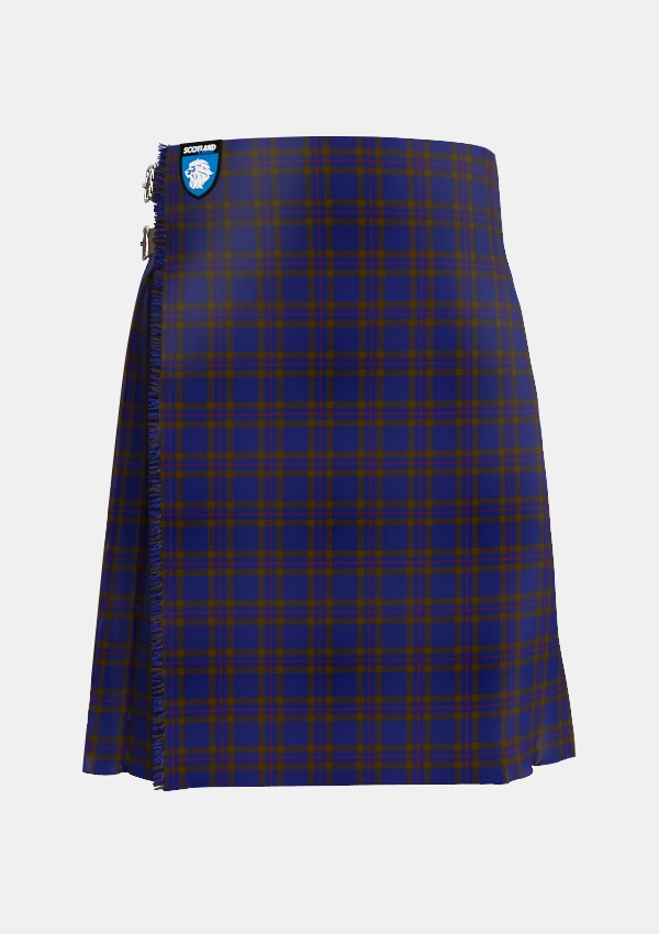 Traditional_Elliot_2_Tartan_596_kilt_front_image_with_pleated_design_and_adjustable_buckles_for_men