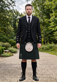 Traditional_Episcopal_Clergy_Tartan_4816_Kilt_and_Argyle_Jacket_Kilt_Outfit_front_image