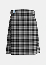 Traditional_Erskine_Black_and_White_Tartan_1246_kilt_front_image_with_pleated_design_and_adjustable_buckles_for_men