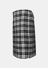 Traditional_Erskine_Black_and_White_Tartan_1246_kilt_left_image_with_pleated_design_and_adjustable_buckles_for_men
