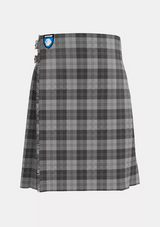 Traditional_Erskine_Grey_Tartan_kilt_front_image_with_pleated_design_and_adjustable_buckles_for_men