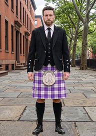 Traditional_Erskine_Purple_Tartan_Kilt_and_Argyle_Jacket_Kilt_Outfit_front_image