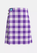 Traditional_Erskine_Purple__Tartan_kilt_front_image_with_pleated_design_and_adjustable_buckles_for_men