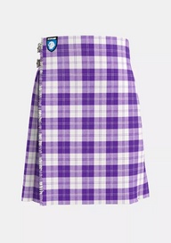 Traditional_Erskine_Purple__Tartan_kilt_front_image_with_pleated_design_and_adjustable_buckles_for_men