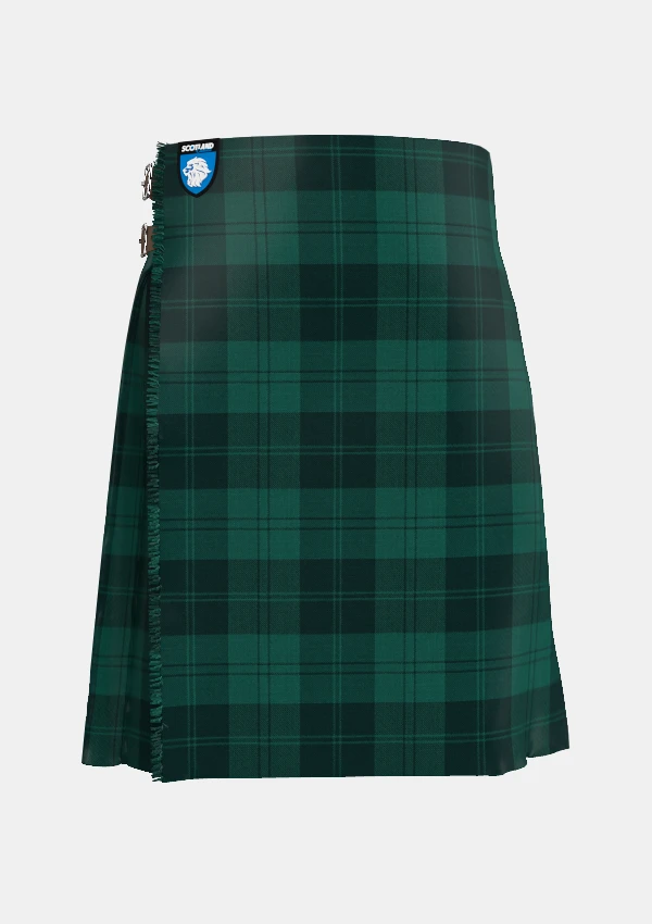 Traditional_Erskine_tartan_755_kilt_front_image_with_pleated_design_and_adjustable_buckles_for_men