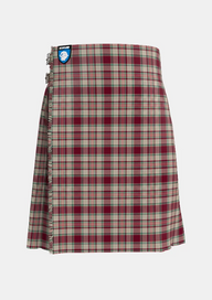 Traditional_Etive_Burgundy_Tartan_kilt_7576_front_image_with_pleated_design_and_adjustable_buckles_for_men