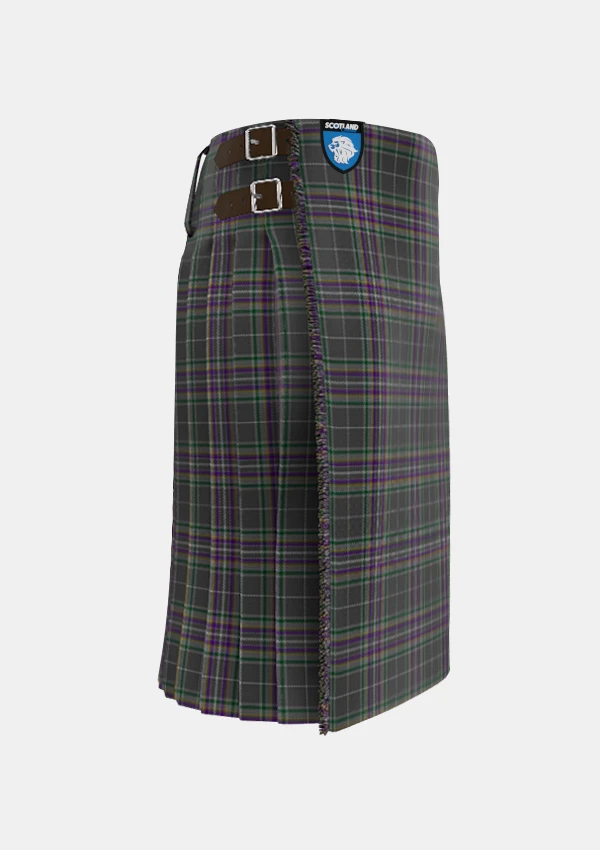 Traditional_Fagan_Tartan_kilt_right_image_with_pleated_design_and_adjustable_buckles_for_men