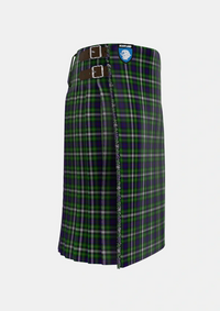 Traditional_Farquharson_Dress_Tartan_4839_kilt_right_image_with_pleated_design_and_adjustable_buckles_for_men