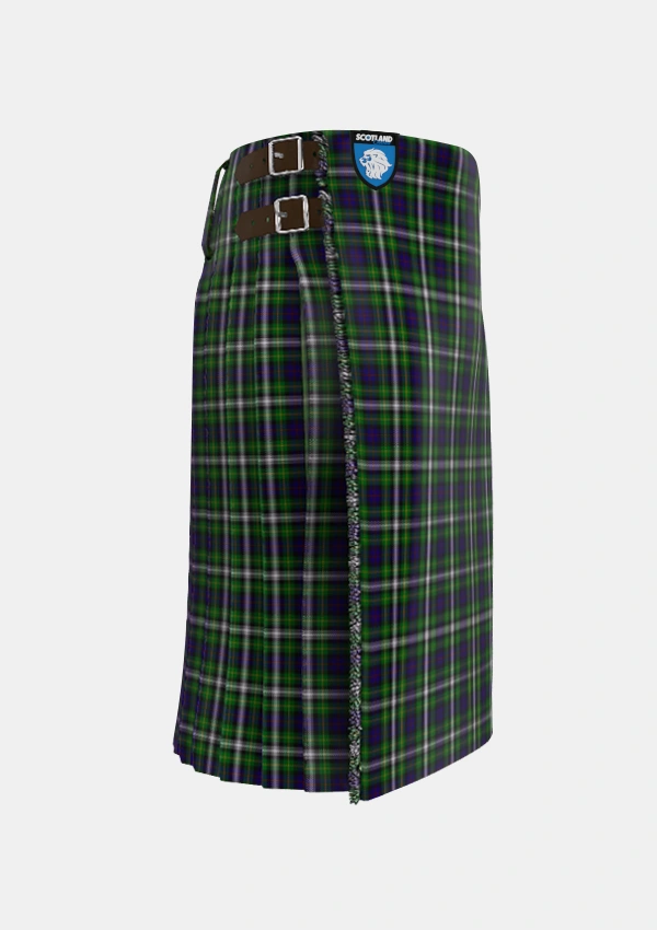 Traditional_Farquharson_Dress_Tartan_4839_kilt_right_image_with_pleated_design_and_adjustable_buckles_for_men