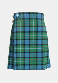 Traditional_Ferguson_Ancient_Tartan_kilt_front_image_with_pleated_design_and_adjustable_buckles_for_men