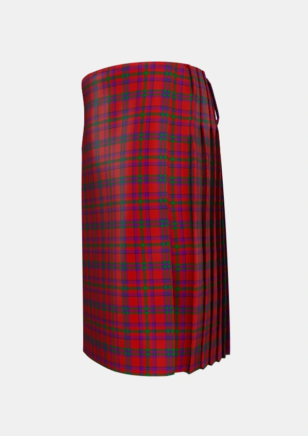 Traditional_Fiddes_3_Tartan_836_kilt_left_image_with_pleated_design_and_adjustable_buckles_for_men