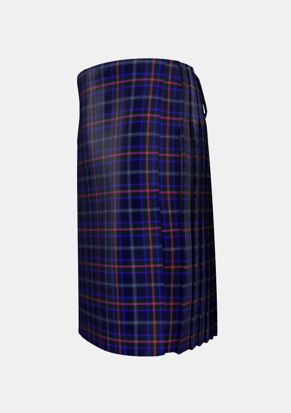 Traditional_Fitzgerald_Hunting_Tartan_1336_kilt_left_image_with_pleated_design_and_adjustable_buckles_for_men