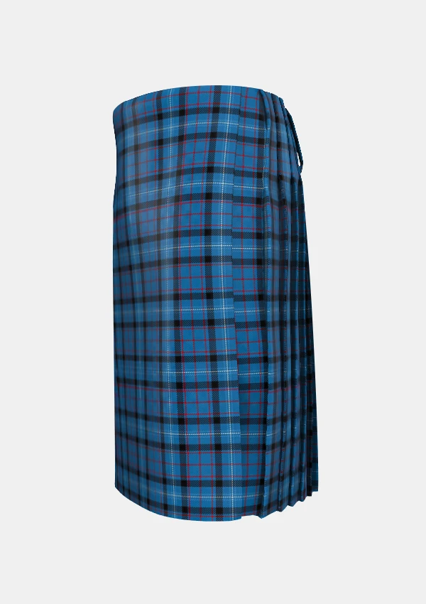 Traditional_Fitzgerald_Tartan_kilt_1419_left_image_with_pleated_design_and_adjustable_buckles_for_men