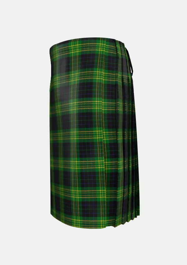 Traditional_Fitzpatrick_Hunting_Tartan_kilt_left_image_with_pleated_design_and_adjustable_buckles_for_men